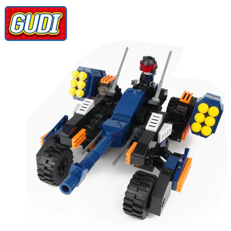 Legoing Technic GUDI Earth Border Blazing Extreme 223 Pcs Mini Bricks Assemble Building Blocks Set Legoings Toys For Children