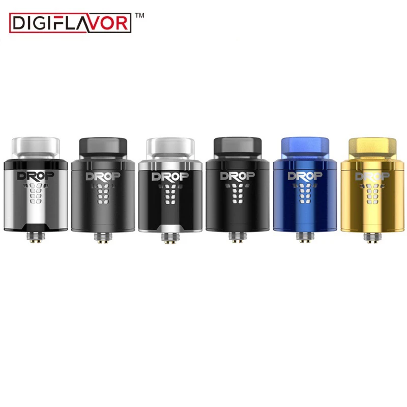 Elektronik Sigara Original Digiflavor Drop RDA Atomizer 24mm 810/510 drip tip option airflow Control rda 24 Vaporizer Vape Tank