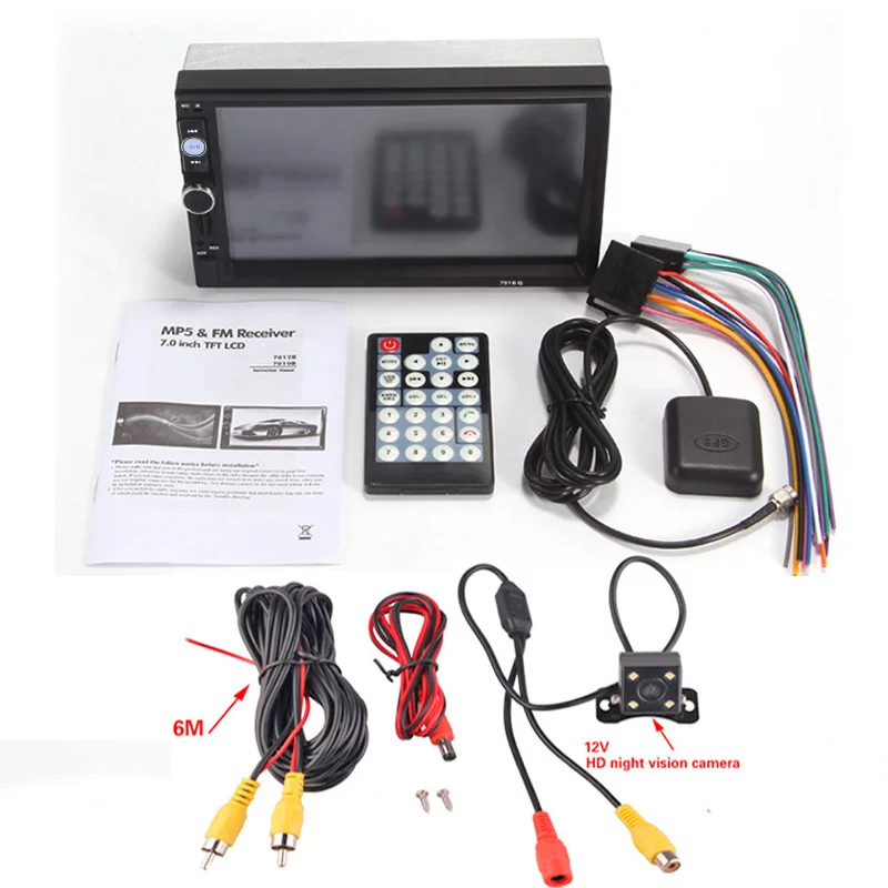 GPS Navigation Player 2 din Car Radio MP5 7 inch Touch FM Audio USB Auto Autoradio Bluetooth Rear View Camera tape recorder GPS Navigation Player 2 din Car Radio MP5 7 inch Touch FM Audio USB Auto Autoradio Bluetooth Rear View Camera tape recorder
