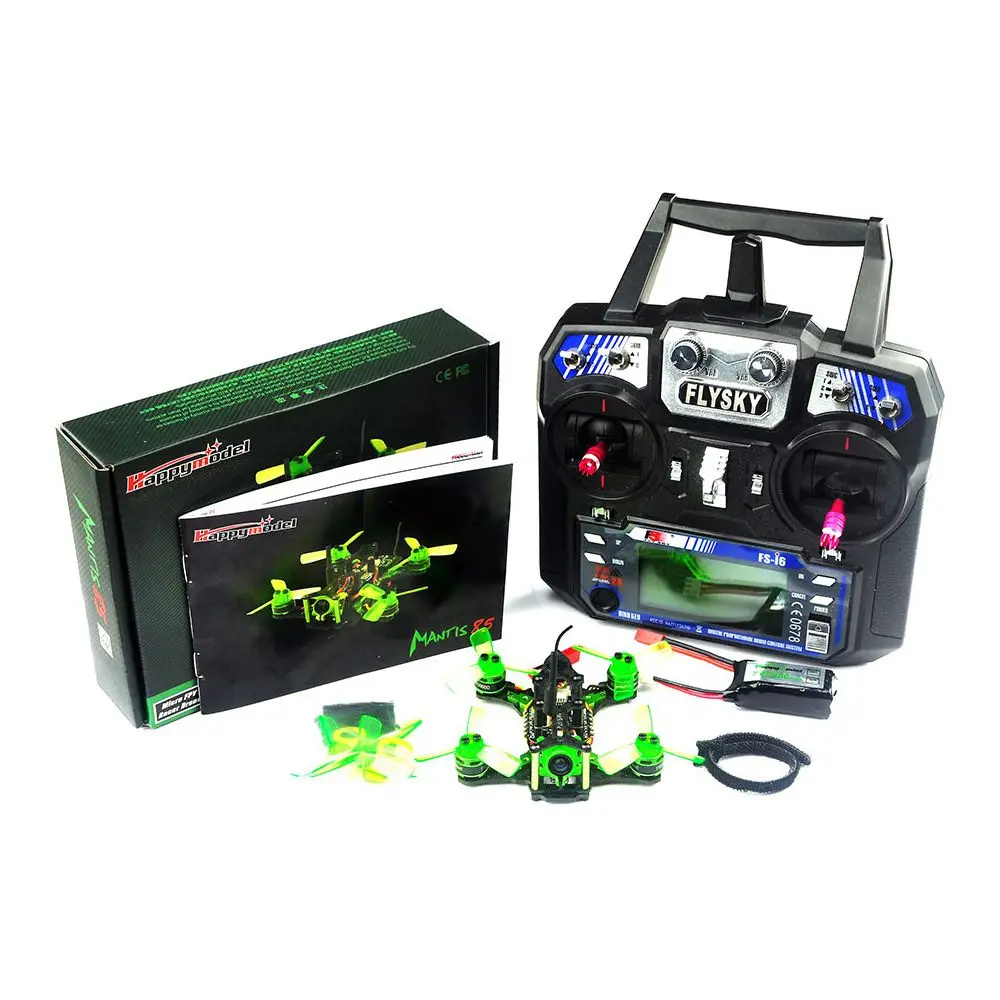 Happymodel Mantis85 Mini FPV Racing Drone with Supers_F4 6A BLHELI_S 5.8G 25MW 48CH 600TVL RTF