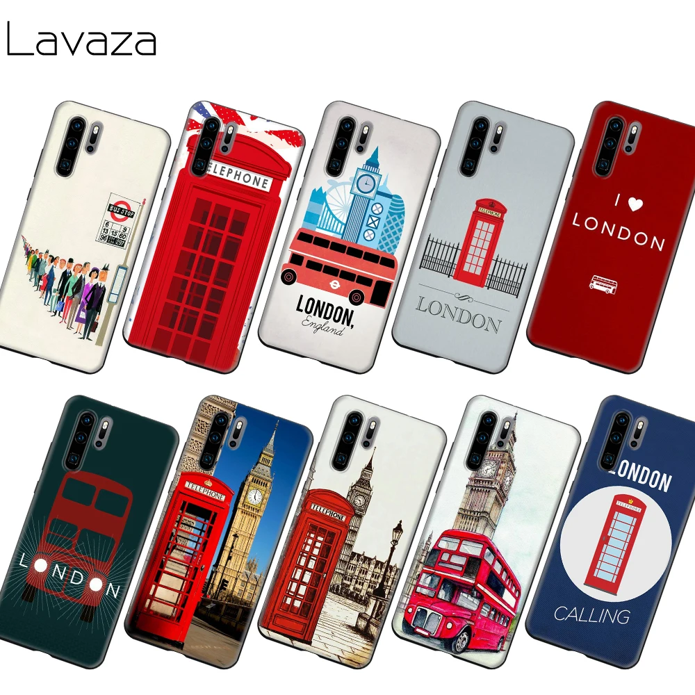 Lavaza Лондон автобус Англия телефонный чехол для Honor Mate 30 Nova 4E 5T V20 9X P20 Y9 5i P Smart Z Prime Plus