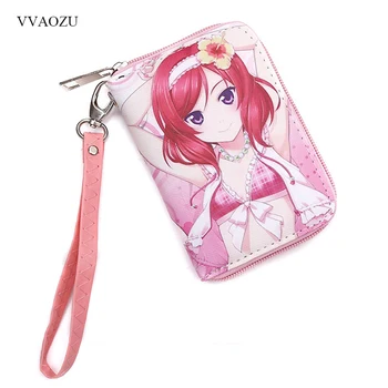 

Lovelive Love Live Hatsune Miku Kantai Collection Cute Women Clutch Zipper Purse Coin Pockets