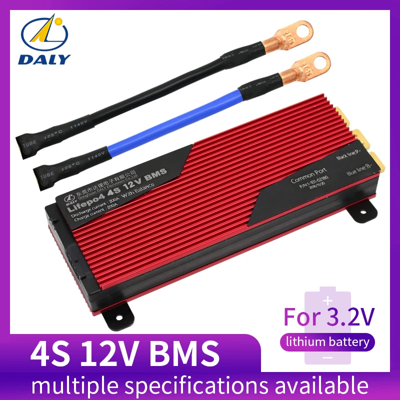Daly 12V LiFePO4 BMS 4S 80A/100A Placa de protección de batería 18650 cargador PCB BMS para Motor de perforación 16,8 V estándar/mejorar/equilibrio - 1