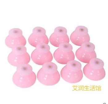

rubber Thicken Silicone vacuum Cupping Slimming massage 12pcs set free shipping