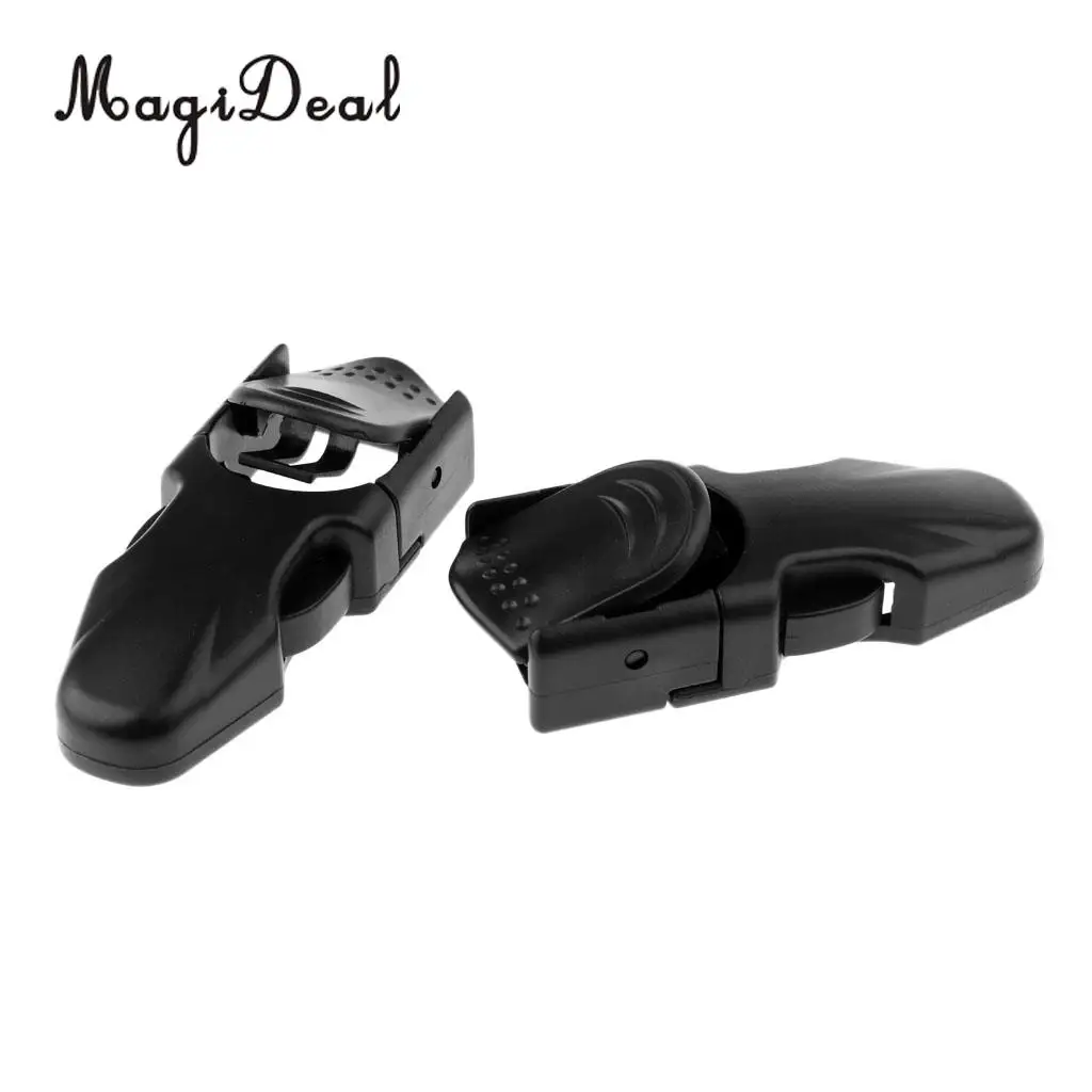 MagiDeal 1 Pair Premium Black Plastic Scuba Diving Snorkeling Swimming Quick Release Fin Strap Buckles Accessories