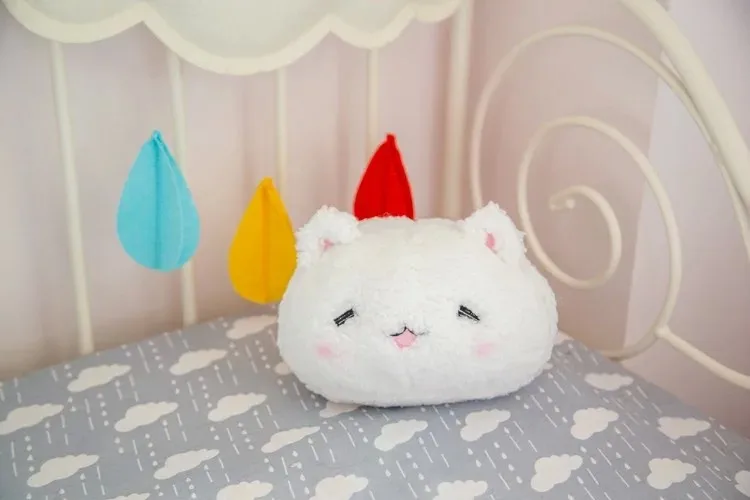 Белый кролик, плюшевая игрушка, плюшевая игрушка, милый кролик, игрушка для домашнего декора, подушка, сферическая Подушка, персонажи аниме, подарки на день рождения
