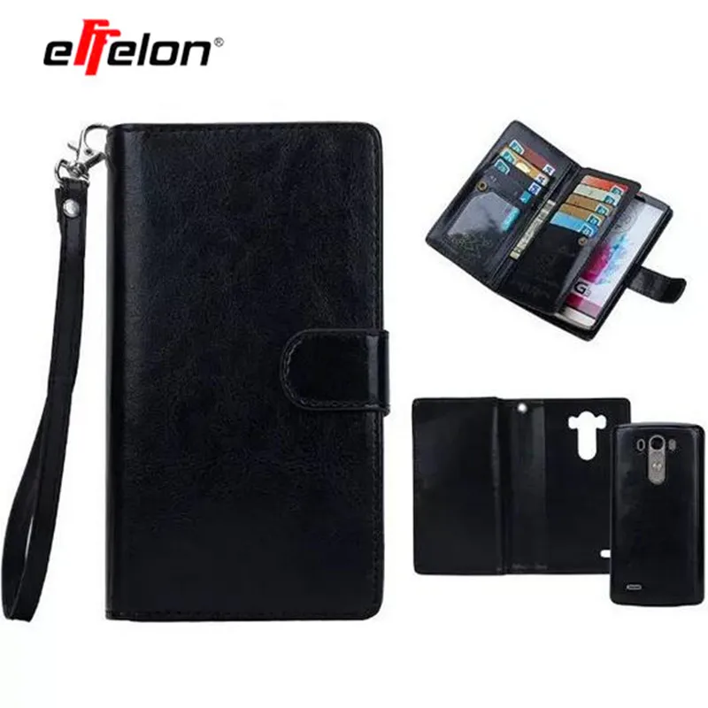 

2 in 1 Detachable Leather Wallet Flip Cover Case for LG G4 G5 Case Cover For LG G3 D858 D859 D855 Card Holders & Photo Frame