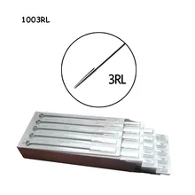 200 шт./лот, одноразовые стерильные 3RL круглые Иглы для татуировки, блистерная упаковка