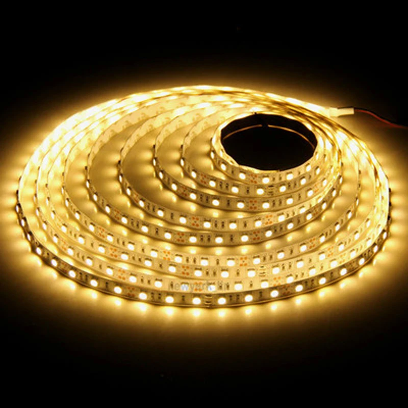 30cm Vehicle Yellow Flexible LED Strip Lights 18pcs 5050 SMD Waterproof IP-65