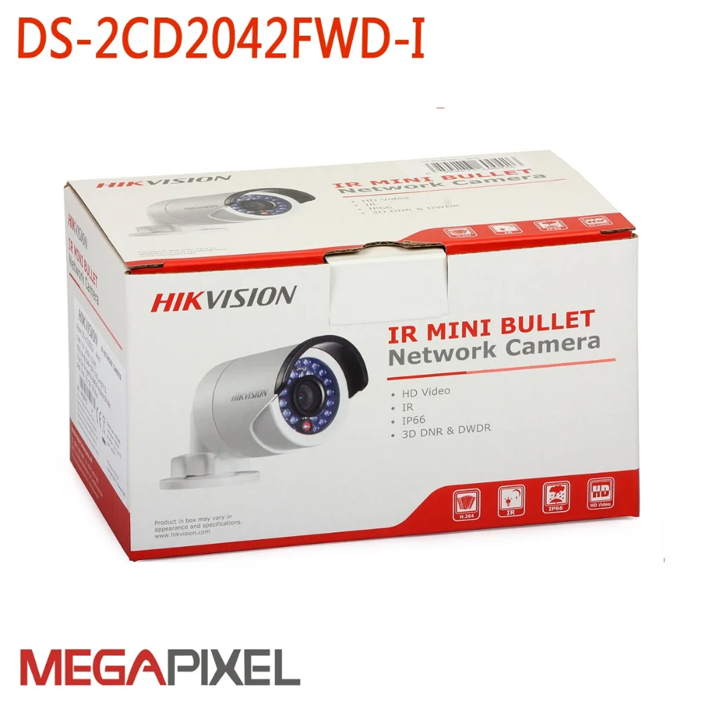 Cctv камера видеонаблюдения 4mp hikvision ds-2cd2042FWD-i сетевая PoE WDR для dahua DVR NVR видеокамера |