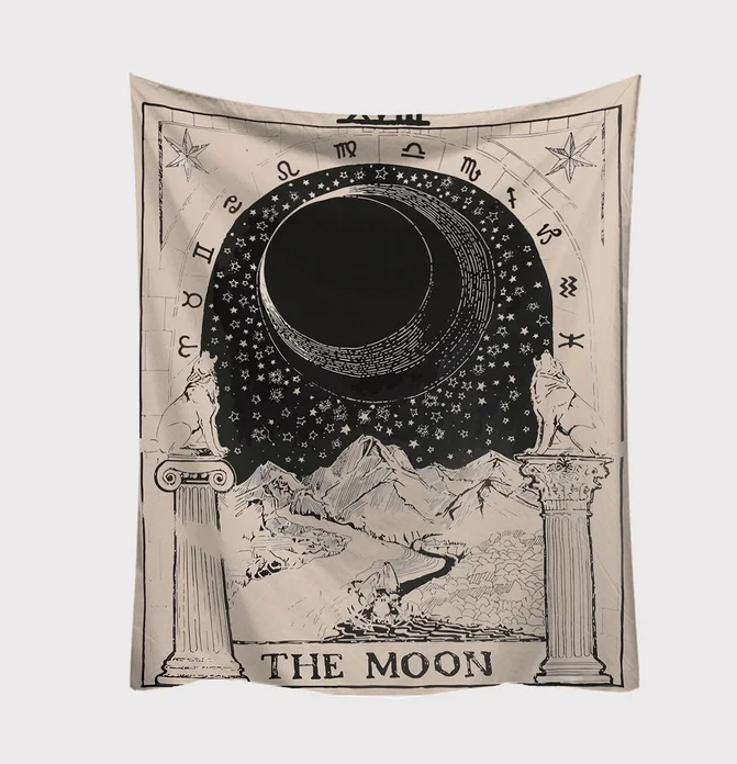 

95*73CM Fashion Tapestry Fresh Style Tarrot Pattern Blanket Mandala bohemian Decorative Hippie tapestry Home Decor