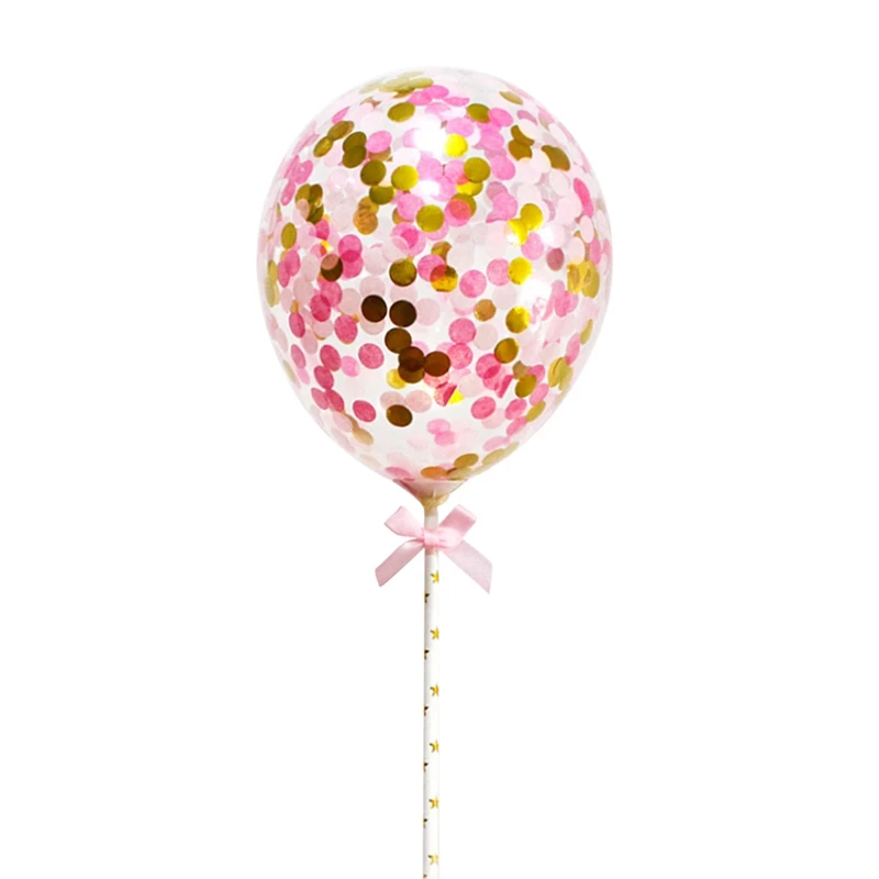 

New Arrivals Colorful Sequins Transparent Balloon Dessert Cake Decoration Birthday Party Wedding Gift Decoration