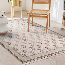 Килим Индия ковер для гостиной спальни модели комнаты кабинета ковер фолк-пользовательский хлопковый гобелен чайный коврик для стола коврик