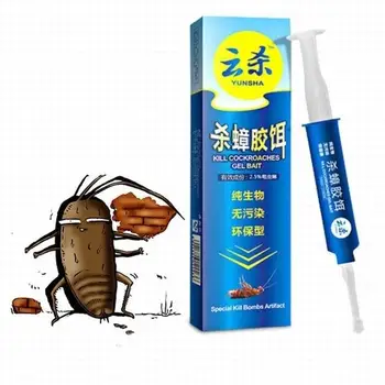 

Powerful Anti Cockroach Pesticide Control Gel Bait Drug Poison Nest Environmental Genuine Syring