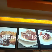 Ультра тонкий ресторан; uminum клип Рамка Led Меню baord световой короб