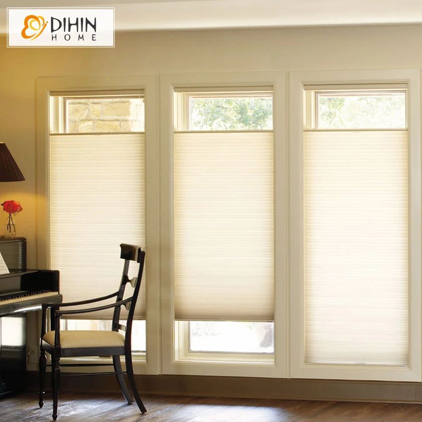 DIHIN HOME Blackout Cellular Blinds Shades Customized Curtain