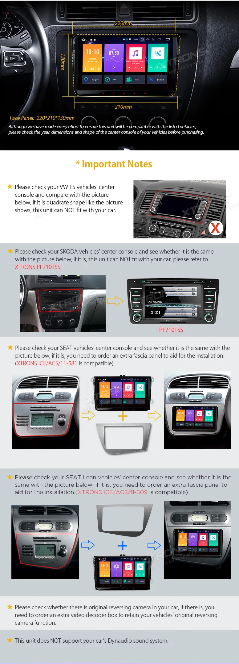Flash Deal XTRONS 9" Android 8.0 Octa Core Car Player Radio GPS No DVD for VW Volkswagen Golf Plus Passat CC Touran Tiguan Sharan for Seat 5