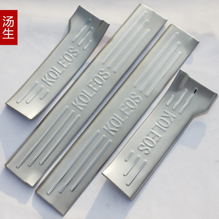 Free shipping KOLEOS inner door sill strip built in stainless steel