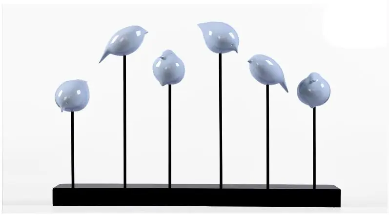 Современная домашняя Смола красочная фигурка птицы украшения ремесла креативные ТВ Аксессуары для шкафов гостиной спальни обои для рабочего стола