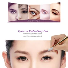 Микроклетку ручка брови вышивка пера Татуировка машины карандашница для перманентного макияжа бровей Татуировка руководство ручка HK60