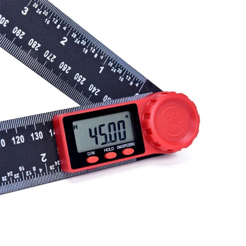 2 в 1 0-200 мм Цифровой угломер электронный угломер угловая линейка плотник измерительные инструменты