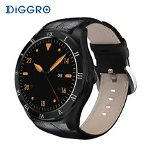 Diggro DI05 512MB+8GB Smart Watch MTK6580 Bluetooth 4.0 Support 3G NANO SIM Card WIFI GPS 1.39inch AMOLED Smart Watch VS KW88