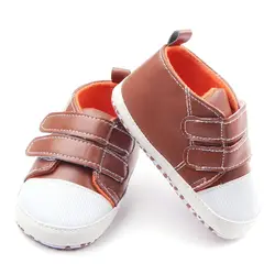 Сезон: весна–лето Обувь для младенцев Обувь для мальчиков Обувь для девочек на открытом воздухе из мягкой искусственной кожи для первых