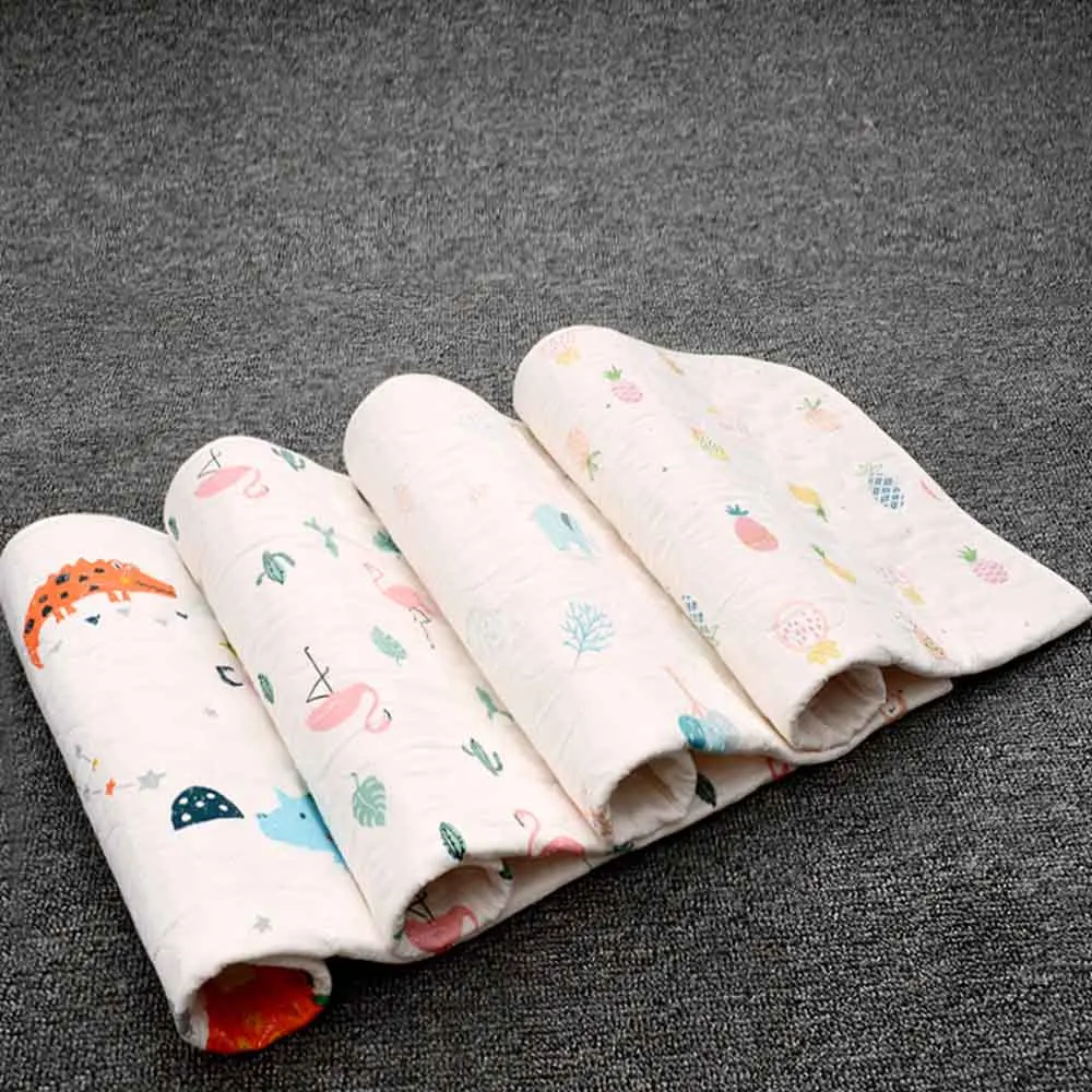 Baby Changing mat Infants Portable Foldable Washable Waterproof Mattress Cartoon Changing Pad Floor mats Cushion Reusable Diaper