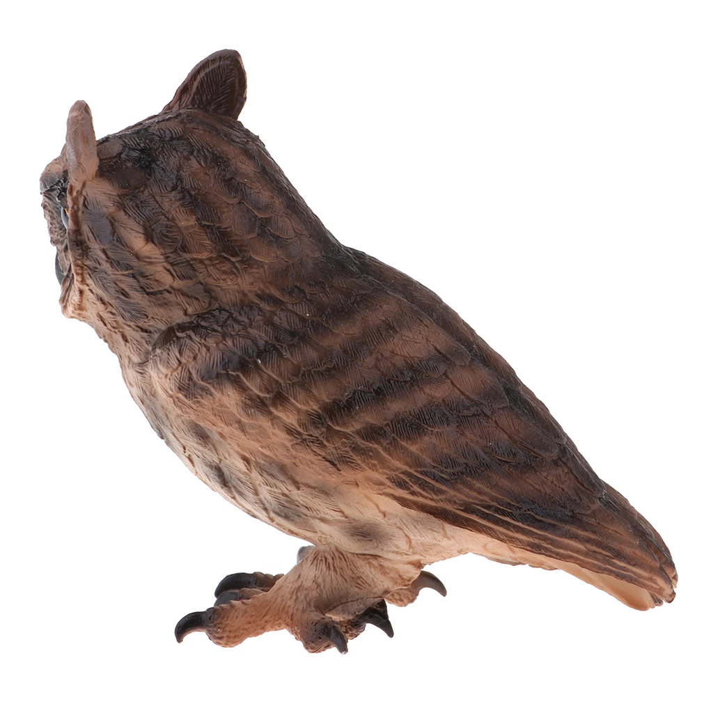 Figurines and Statues Owl Bird Ornaments Realistic for Home Lawn Garden Patio Decorative