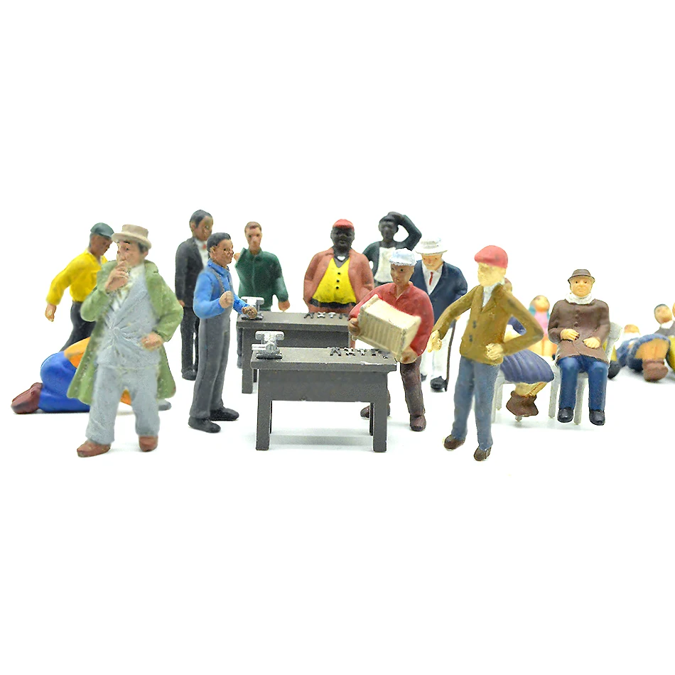 

Building Model People Painted Figure 1/43 Scale Boutique Villain Twenty Suits For Sand Table Making characters diorama Plastic