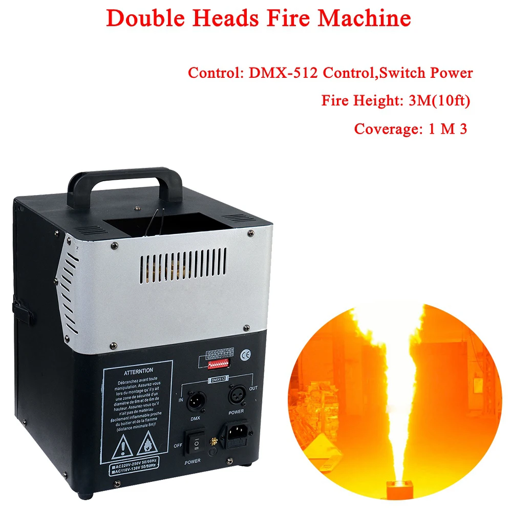 NEW Stage Dj Equipment 200W Light Double Nozzle DMX Disco Fire Machine Party Bar Free Shipping | Лампы и освещение