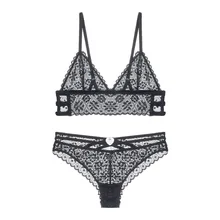 Открытое ультратонкое летнее нижнее белье с чашечками, прозрачный сексуальный гренадиновый кружевной женский модный бюстгальтер и трусики, бюстгальтер большого размера