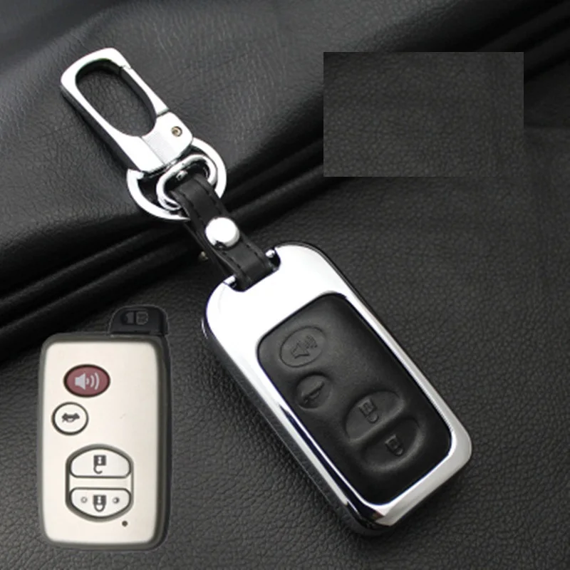 Leather Car Key Case Cover For Toyota Land Cruiser Prado 150 Camry Prius Crown For Subaru 2013 Foreste Outback XV legacy