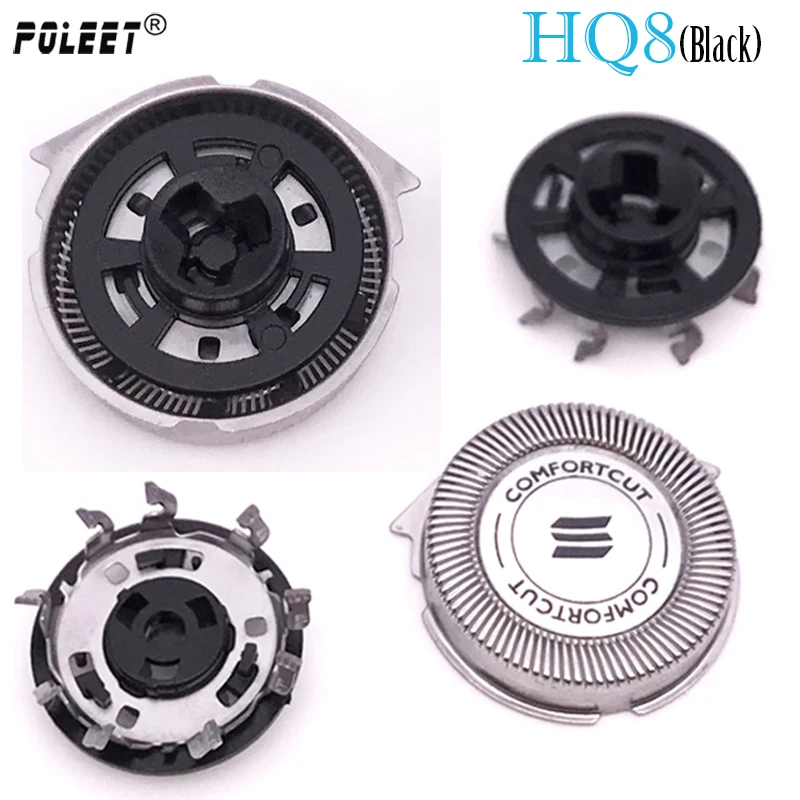 

1000Set/Lot Electric Replacement Shaver Head HQ8 Black For PHILIPS Razor Blade HQ6071 HQ7290 AT750 PT890 HQ8445 HQ7890 By DHL