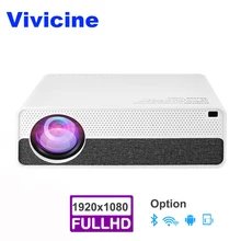 Vivicine последний M19 Full HD проектор, опционально Android 9,0 HDMI USB PC 1080p домашний кинотеатр Видеопроектор Proyector Beamer