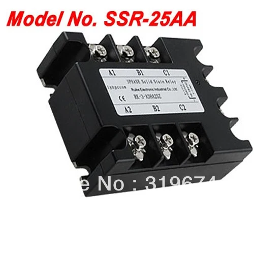 AC to 90-280VAC 380VAC 25A 3 Phase SSR Solid State Relay | Обустройство дома