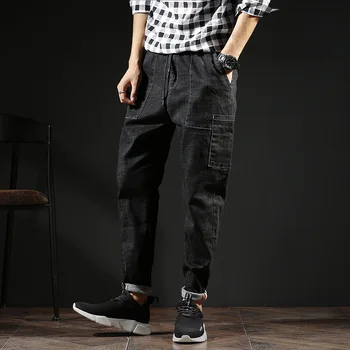 

Fashion Brand Jeans Men 2018 Spring Autumn New Jeans Male Slim Fit Pencil Pants Casual Trousers Collapse pants Hip hop