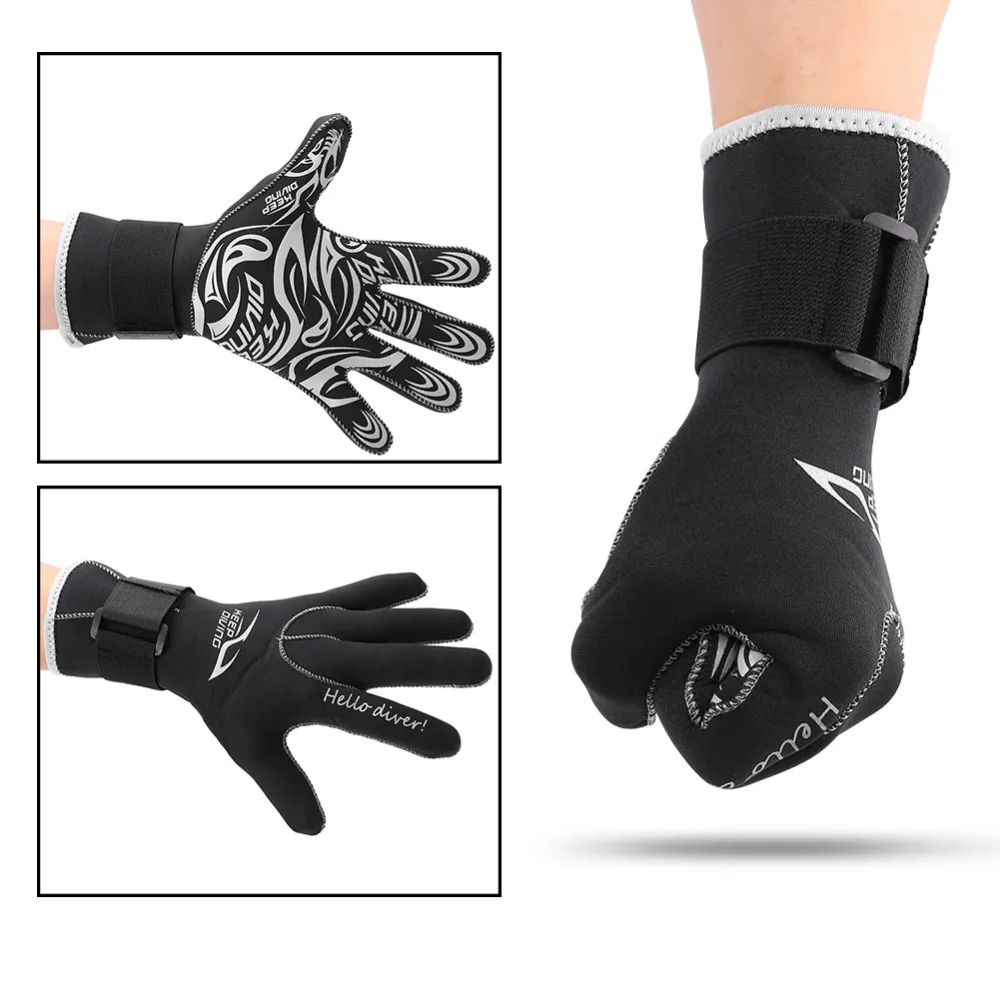 KEEP DIVING 1 Pair Neoprene Scuba Diving Gloves Anti skid Keep Warm