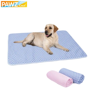 

PAWZRoad Pet Dog Cooling Mat Summer Large Dog Mats Cat Nest Soft Bed Cool Breathable Reversible Puppy Self Cooling S/M/L