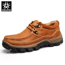 URBANFIND/качественные мужские оксфорды из натуральной кожи; Уличная обувь; удобная прочная Мужская модная резиновая обувь; размеры 38-44