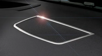 

For BMW X6 E71 2008-2014 Interior Dashboard Console Middle Speaker Trim Cover Stainless Car Styling Accessories