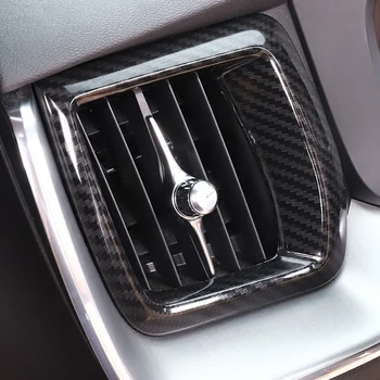 

ABS Carbon fibre For Volvo XC60 2018 2019 Car left and right air outlet Decoration Cover Trim auto accessories car styling 2pcs
