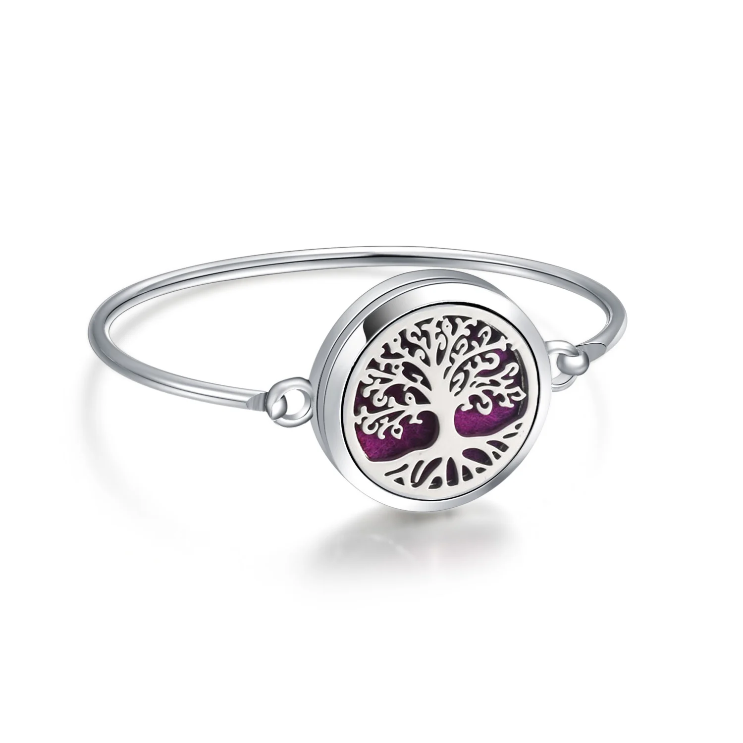 

Tree of Life Silver Aromatherapy Bracelet Diffuser Jewelry Stainless Steel Perfume Essential Oil Diffuser Aroma Bracelets bangle