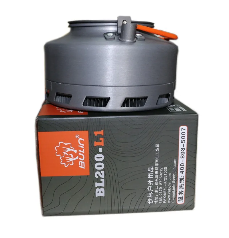 Bulin 1.1L acampar caldera Intercambiador de Calor tetera Picnic hervidor BL200-L1 al aire libre Kettle coffee