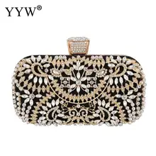 Классический женский клатч, вечерняя сумочка, металлические свадебные клатчи, бриллиантовая сумка с цветочным узором сумочки с кристаллами, карман для сотового телефона, подходящий кошелек
