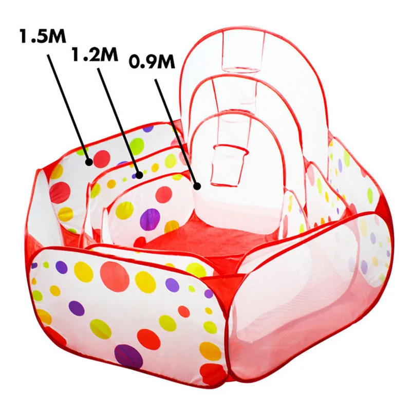 Детский манеж Защитная палатка для детей Крытый мяч бассейн игровая палатка дети горошек шестиугольный манеж Складные манежи без шариков