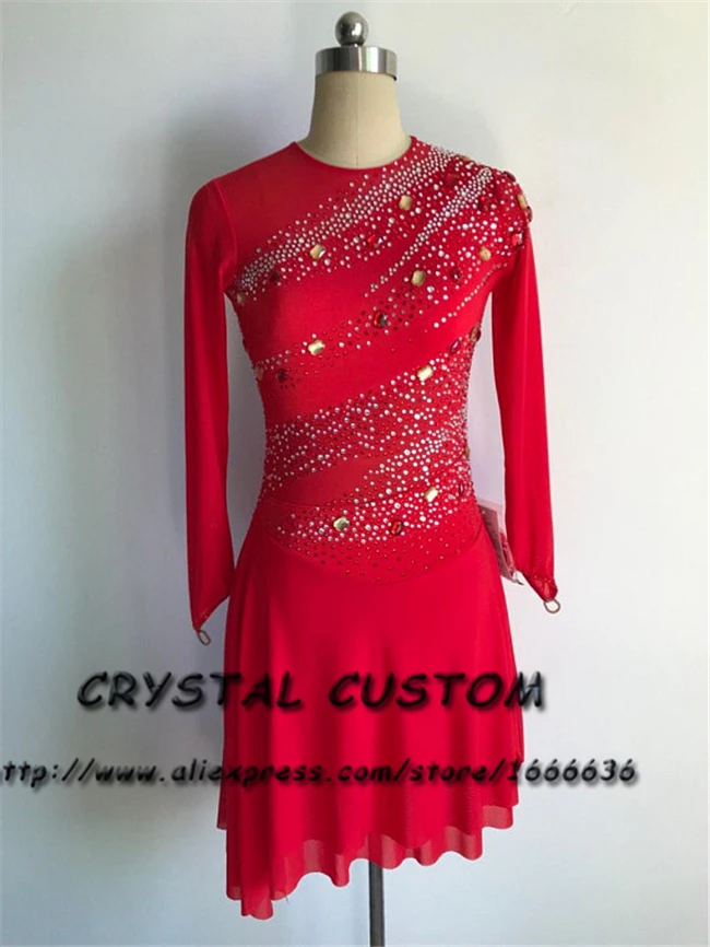 Crystal Custom Ice Skating Dress Adult New Brand Figure Skating Dresses