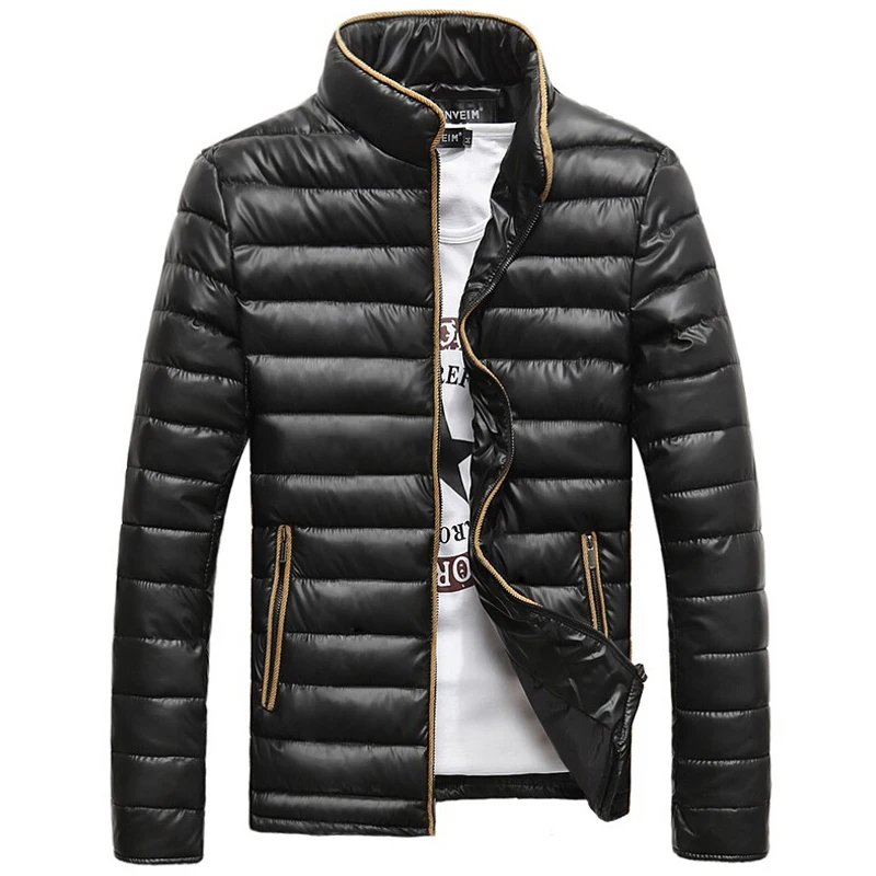 

Men Causal Stand Collar Jacket Men's Overcoat Warm Outwear Slim Fit Windbreaker Overcoat Mens Fashion Solid Coat
