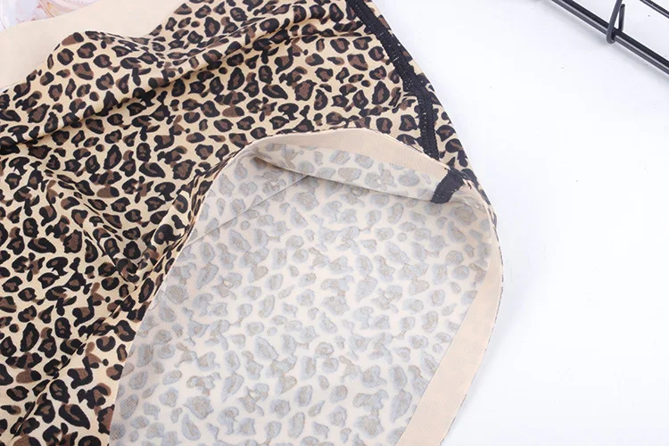 Queenral Plus Size M L XL XXL XXXL Panties Seamless Briefs Underwear Women Lingerie Sexy High Waist Cotton Leopard Intimates4