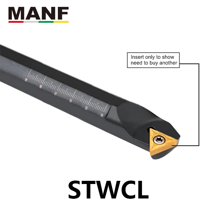 MANF S16Q-STWCR11 CNC 12 мм 16 мм 20 мм токарный винт тип стальные держатели токарный станок резак бар обработка отверстий внутренний расточной инструмент токарный инструмент